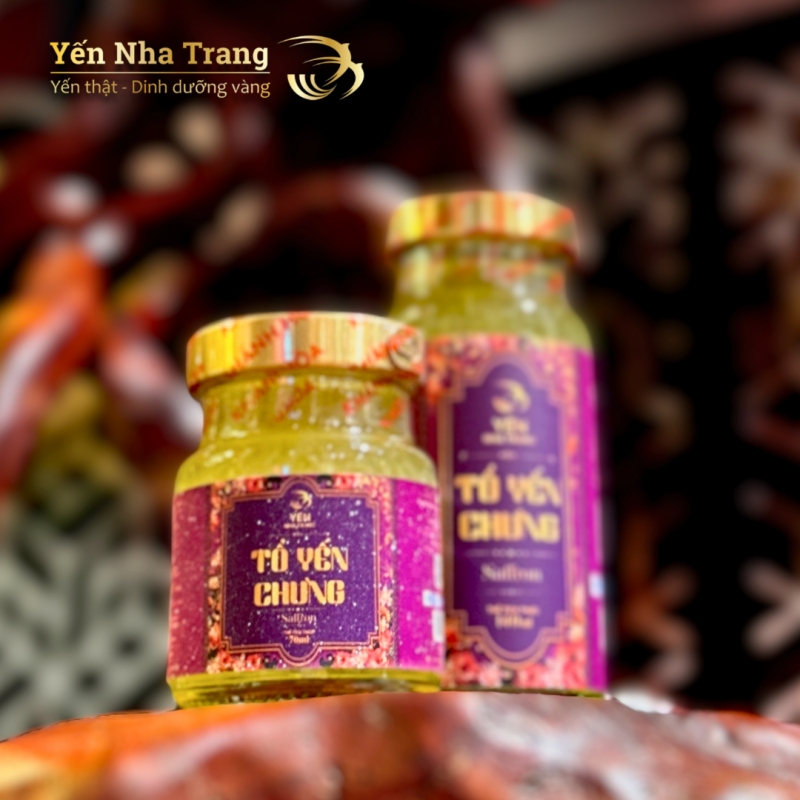 Yến chưng tươi vị Saffron